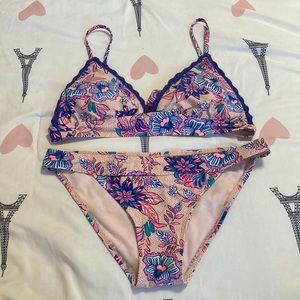 Floral dotted bikini